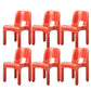 Plastic Open Back Dining Chair Stackable Side Chair for Dining Room Red 6 Piece Set Clearhalo 'Dining Chairs' 'Dining Tables & Seating' 'dining_chair' 'furn' 'furn_dining_chair' 'Furniture' 'Kitchen & Dining Furniture' 6329633