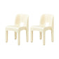 Plastic Open Back Dining Chair Stackable Side Chair for Dining Room Off-White 2 Piece Set Clearhalo 'Dining Chairs' 'Dining Tables & Seating' 'dining_chair' 'furn' 'furn_dining_chair' 'Furniture' 'Kitchen & Dining Furniture' 6329641