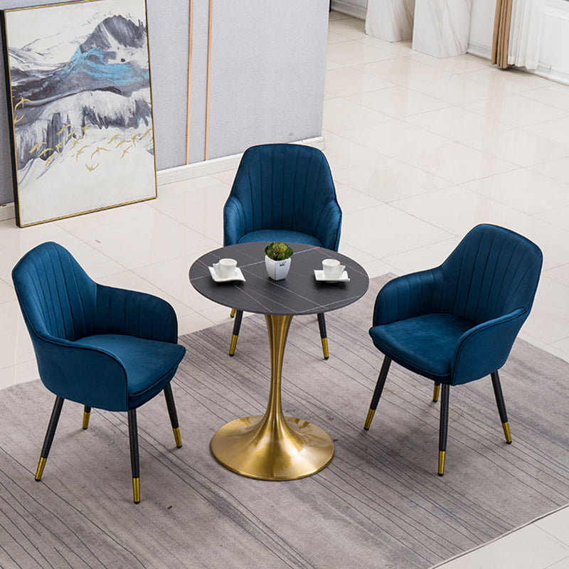 Metal Kitchen Dining Armchairs Contemporary Upholstered Chair