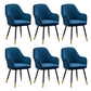 Metal Kitchen Dining Armchairs Contemporary Upholstered Chair