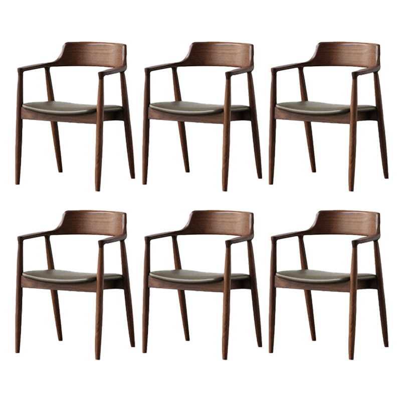 伝統的なキッチンダイニングチェアソリッドウッドアームダイニングチェア