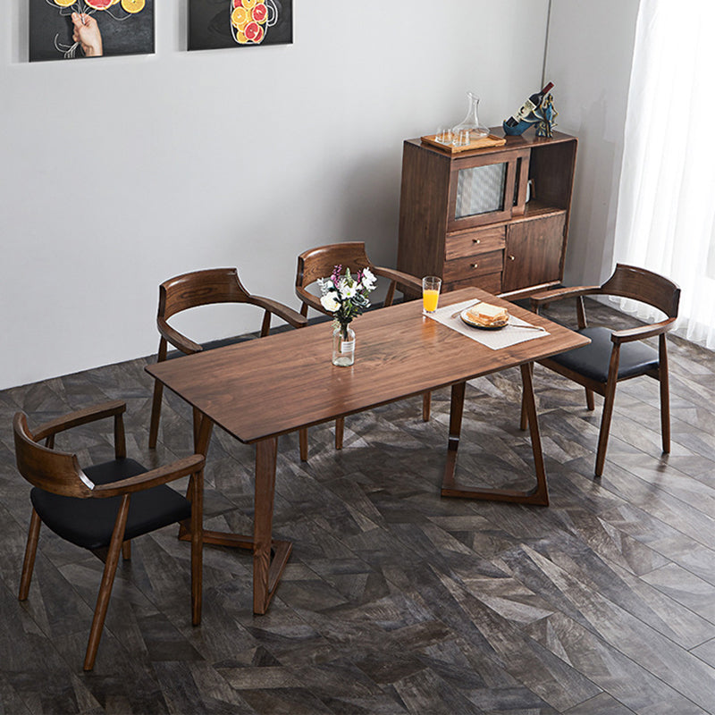 伝統的なキッチンダイニングチェアソリッドウッドアームダイニングチェア