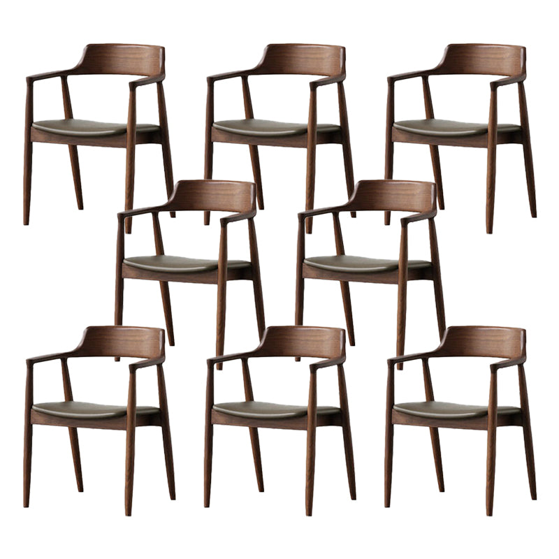 伝統的なキッチンダイニングチェアソリッドウッドアームダイニングチェア