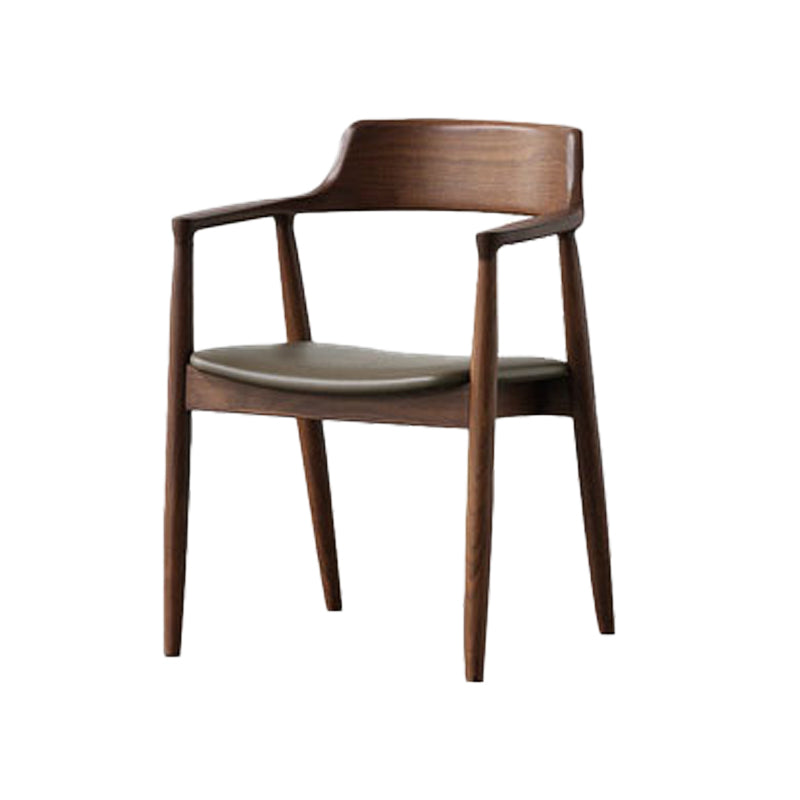 伝統的なキッチンダイニングチェアソリッドウッドアームダイニングチェア