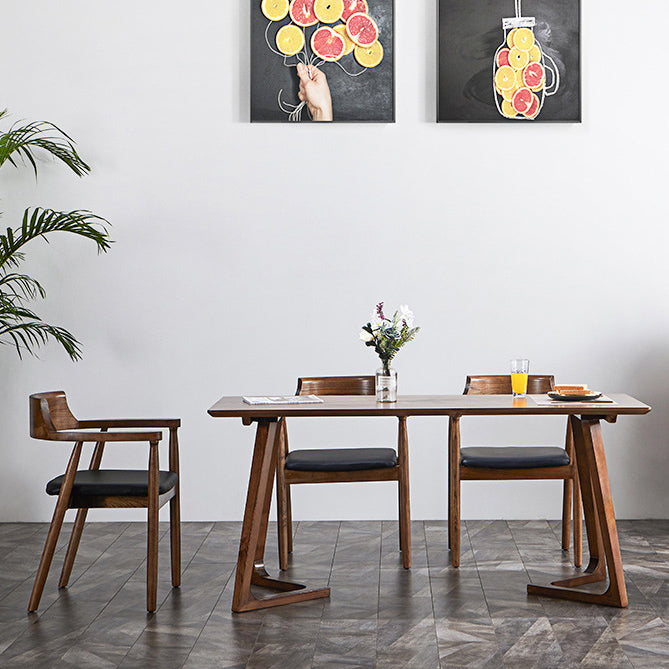 伝統的なキッチンダイニングチェアソリッドウッドアームダイニングチェア