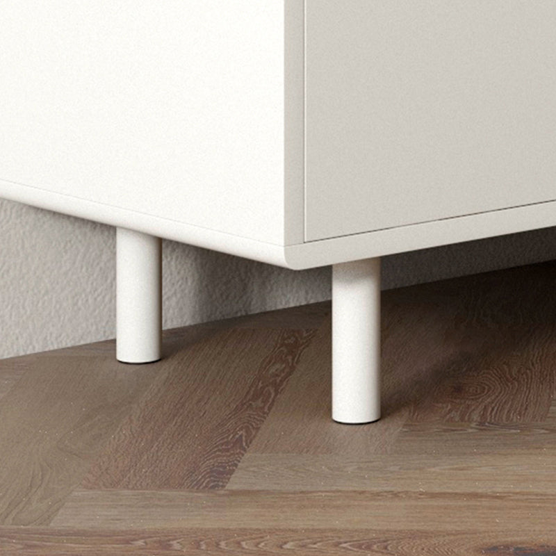 Modern White Dining Server Engineered Wood Sideboard with Adjustable Shelving Clearhalo 'buffet_sideboard' 'Buffets & Sideboards' 'furn' 'furn_buffet_sideboard' 'Furniture' 'Kitchen & Dining Furniture' 6329813