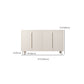 Modern White Dining Server Engineered Wood Sideboard with Adjustable Shelving Clearhalo 'buffet_sideboard' 'Buffets & Sideboards' 'furn' 'furn_buffet_sideboard' 'Furniture' 'Kitchen & Dining Furniture' 6329815