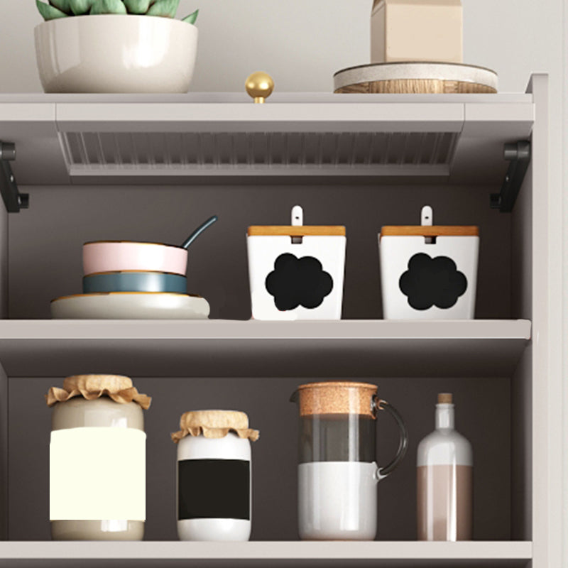 Moderno porte di vetro server 2 cassetti cassetti cabine sideboard con luci a LED