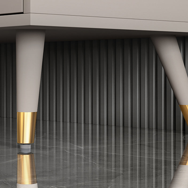 Modern Glass Doors Server 3 Drawers and Doors Cabinets Buffet Sideboard with LED Lights Clearhalo 'buffet_sideboard' 'Buffets & Sideboards' 'furn' 'furn_buffet_sideboard' 'Furniture' 'Kitchen & Dining Furniture' 6329837