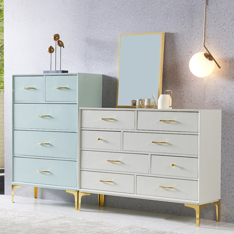 Glam Antique Finish Sideboard Engineered Wood Server with Drawers Clearhalo 'buffet_sideboard' 'Buffets & Sideboards' 'furn' 'furn_buffet_sideboard' 'Furniture' 'Kitchen & Dining Furniture' 6329870