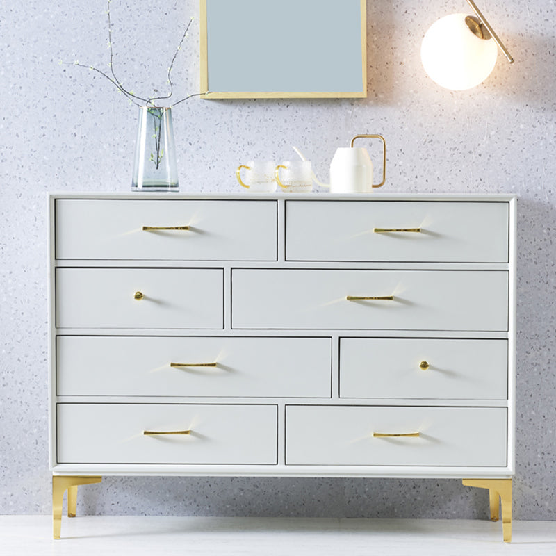 Glam Antique Finish Sideboard Engineered Wood Server with Drawers Clearhalo 'buffet_sideboard' 'Buffets & Sideboards' 'furn' 'furn_buffet_sideboard' 'Furniture' 'Kitchen & Dining Furniture' 6329871