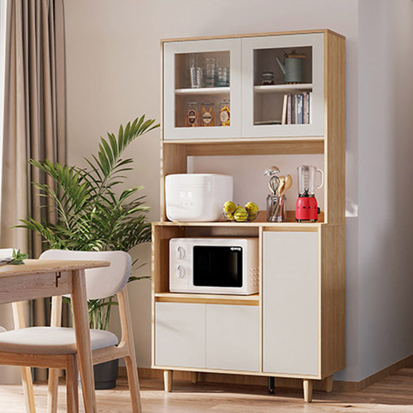 Table du buffet naturel moderne crédinza en bois pour le salon