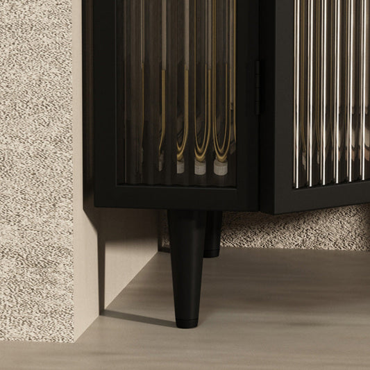 Sideboard in metallo 63 "H moderno sideboard angolo di casa minimalista con porta