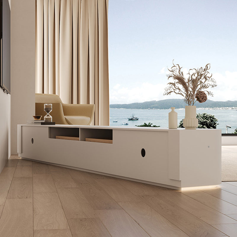 Modern Wood TV Stand Console White TV Media Stand with Drawers for Living Room Clearhalo 'furn' 'furn_tv_stands_entertainment_centers' 'Furniture' 'Living Room Furniture' 'TV Stands & Entertainment Centers' 'TV Stands & Media Storage Furniture' 'tv_stands_entertainment_centers' 6330158