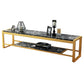 Open Storage Media Console TV Stand Stone TV Stand for Living Room Black Clearhalo 'furn' 'furn_tv_stands_entertainment_centers' 'Furniture' 'Living Room Furniture' 'TV Stands & Entertainment Centers' 'TV Stands & Media Storage Furniture' 'tv_stands_entertainment_centers' 6330217