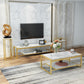 Open Storage Media Console TV Stand Stone TV Stand for Living Room Clearhalo 'furn' 'furn_tv_stands_entertainment_centers' 'Furniture' 'Living Room Furniture' 'TV Stands & Entertainment Centers' 'TV Stands & Media Storage Furniture' 'tv_stands_entertainment_centers' 6330218