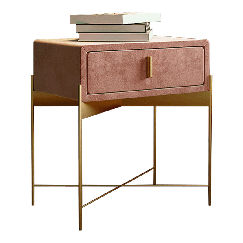 Comodino da letto metallico moderno comodino minimalista con gambe