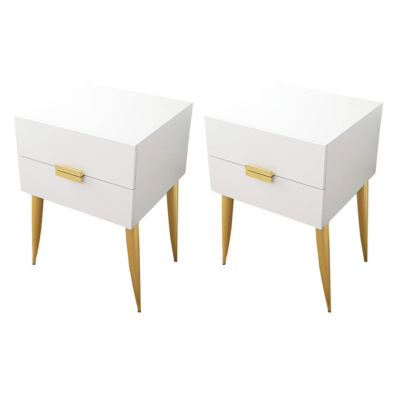 Tavolo da notte notturno in legno e metallo moderno comodino minimalista con gambe