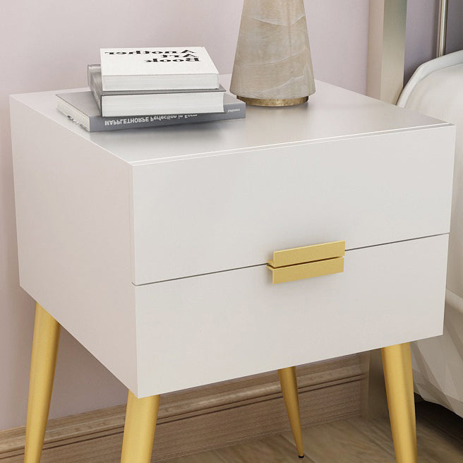 Tavolo da notte notturno in legno e metallo moderno comodino minimalista con gambe