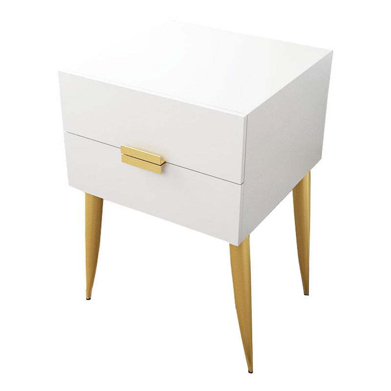 Tavolo da notte notturno in legno e metallo moderno comodino minimalista con gambe