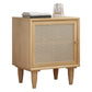 Wooden Night Table Modern Minimalist Bedside Table with Cabinet Clearhalo 'Bedroom Furniture' 'furn' 'furn_night_stand' 'Furniture' 'night_stand' 'Nightstands' 6330388