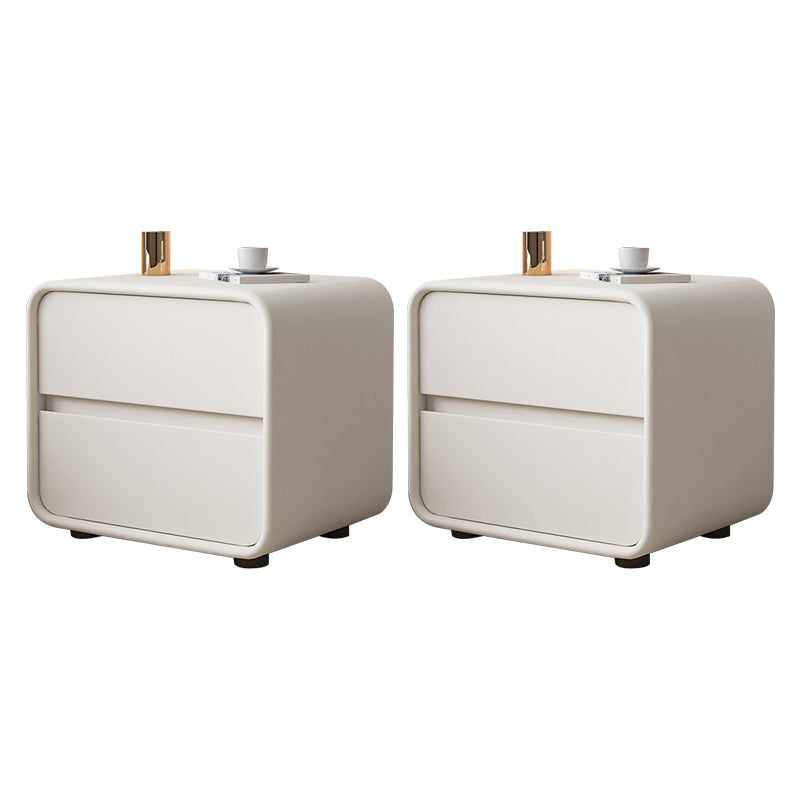 Massives Holzbett Nachttisch zeitgenössischer Nachtkabine mit 2 Schubladen