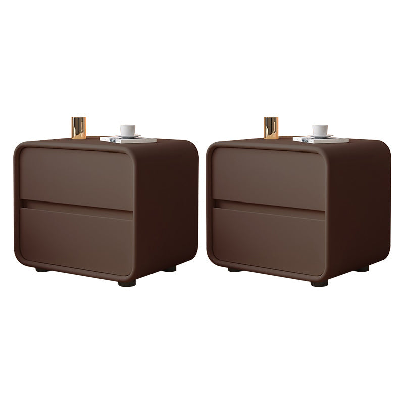 Massives Holzbett Nachttisch zeitgenössischer Nachtkabine mit 2 Schubladen