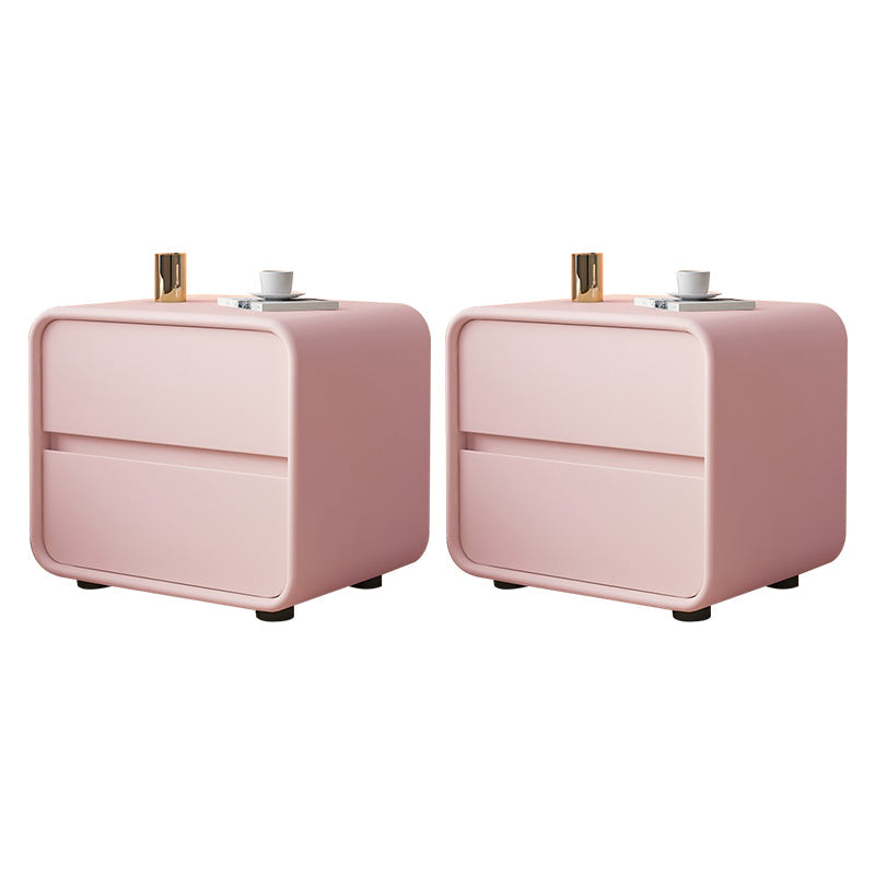 Massives Holzbett Nachttisch zeitgenössischer Nachtkabine mit 2 Schubladen