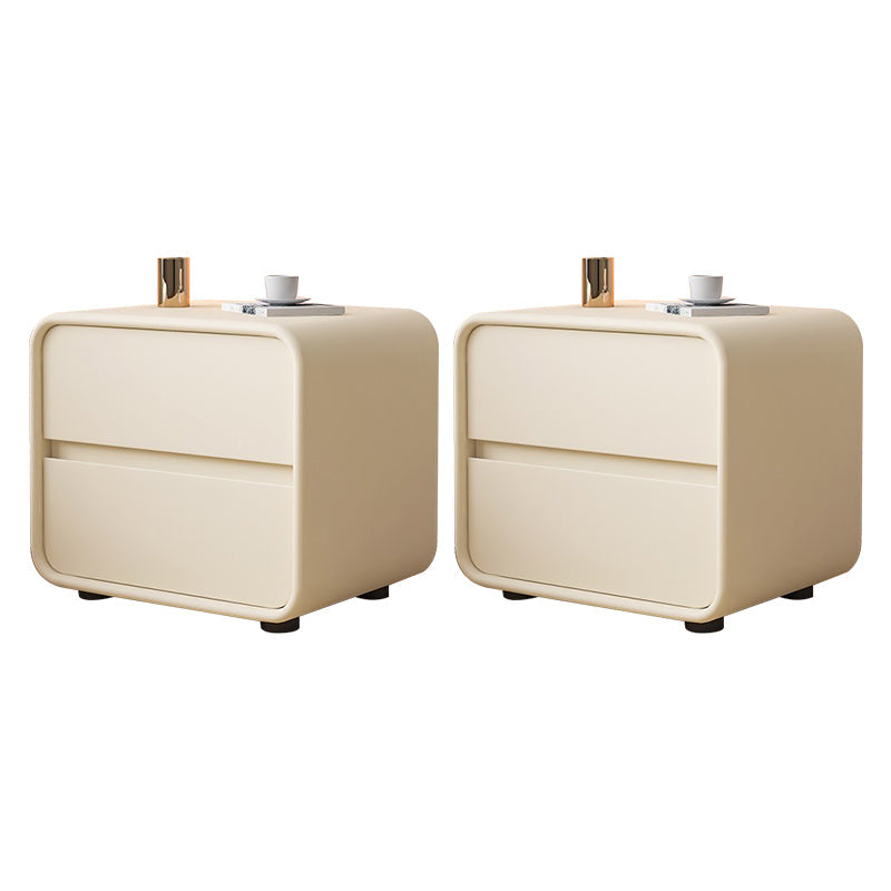 Massives Holzbett Nachttisch zeitgenössischer Nachtkabine mit 2 Schubladen