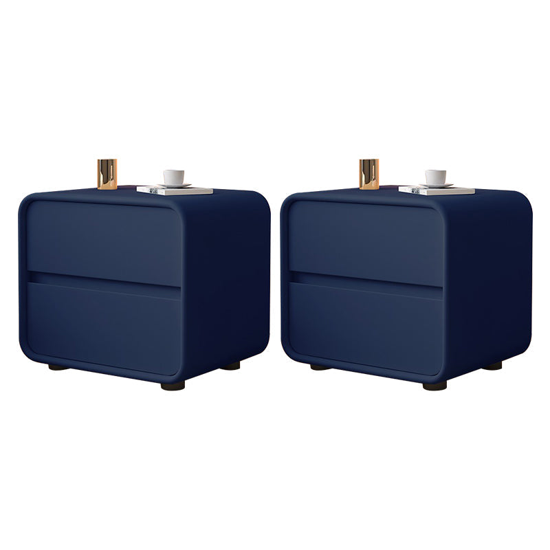 Massives Holzbett Nachttisch zeitgenössischer Nachtkabine mit 2 Schubladen