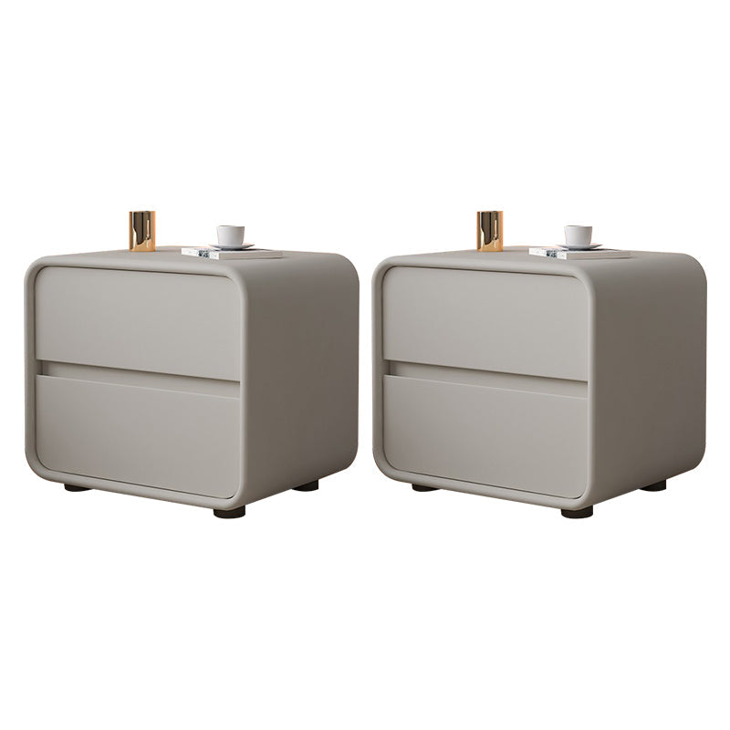 Massives Holzbett Nachttisch zeitgenössischer Nachtkabine mit 2 Schubladen