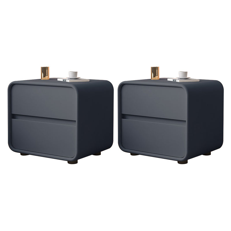 Massives Holzbett Nachttisch zeitgenössischer Nachtkabine mit 2 Schubladen