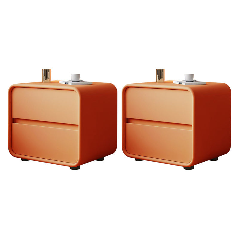 Massives Holzbett Nachttisch zeitgenössischer Nachtkabine mit 2 Schubladen