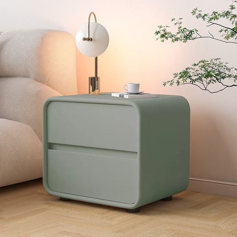 Massives Holzbett Nachttisch zeitgenössischer Nachtkabine mit 2 Schubladen