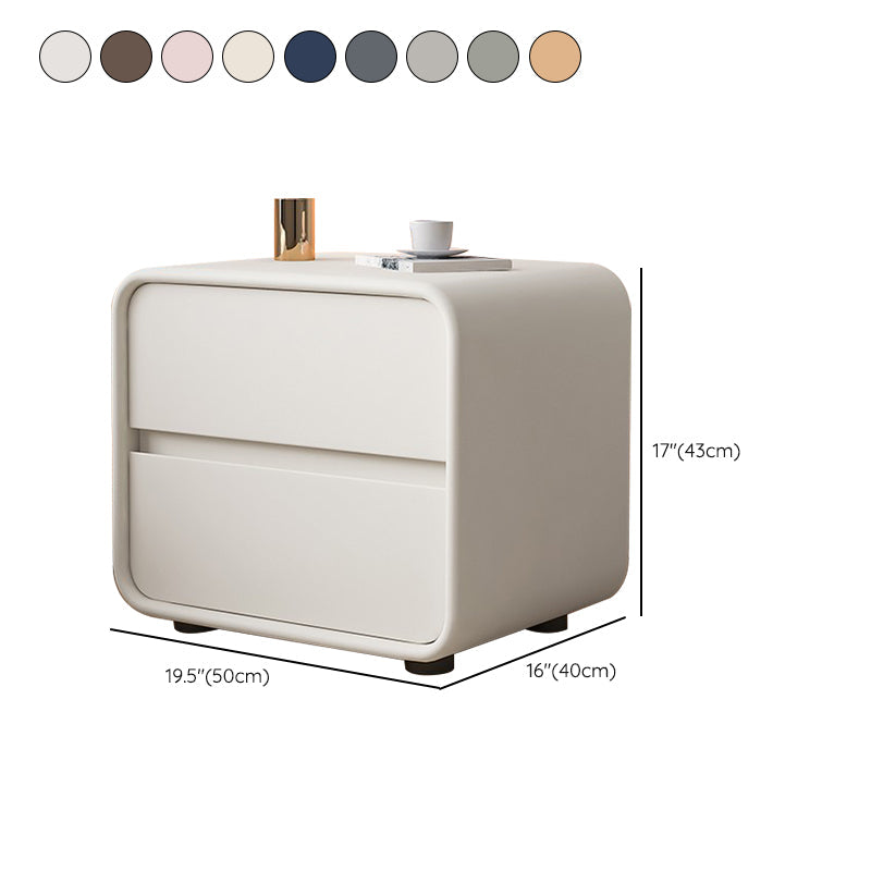 Massives Holzbett Nachttisch zeitgenössischer Nachtkabine mit 2 Schubladen