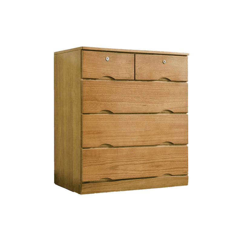 Traditional Solid Wood Storage Chest Soft-Close Drawers Bedroom Dresser
