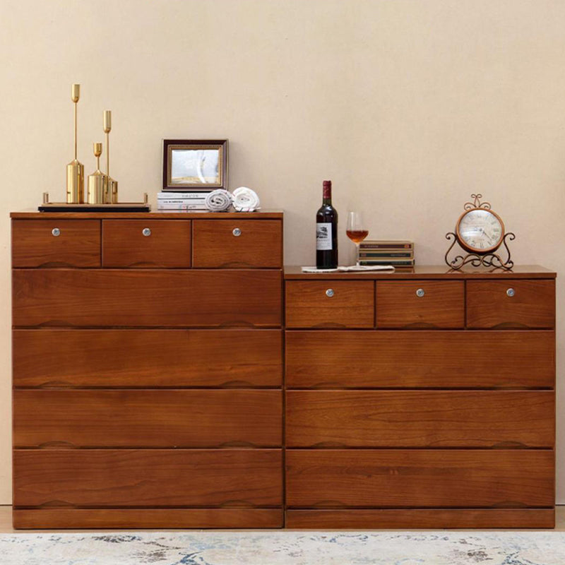 Traditional Solid Wood Storage Chest Soft-Close Drawers Bedroom Dresser