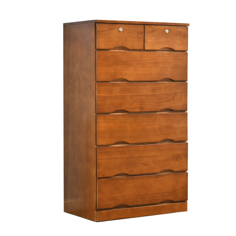 Traditional Solid Wood Storage Chest Soft-Close Drawers Bedroom Dresser