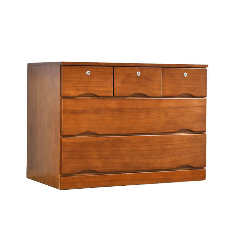 Traditional Solid Wood Storage Chest Soft-Close Drawers Bedroom Dresser