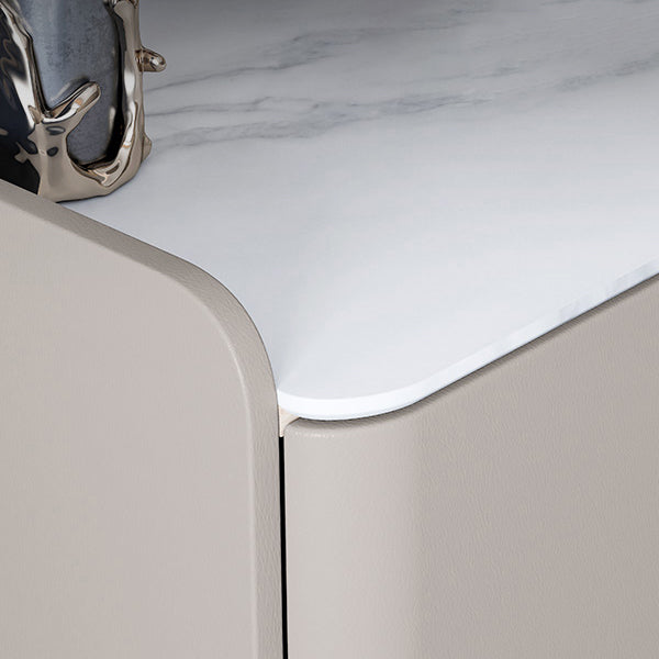 Cassettiera portaoggetti verticale in legno massello per camera da letto Glam con cassetti