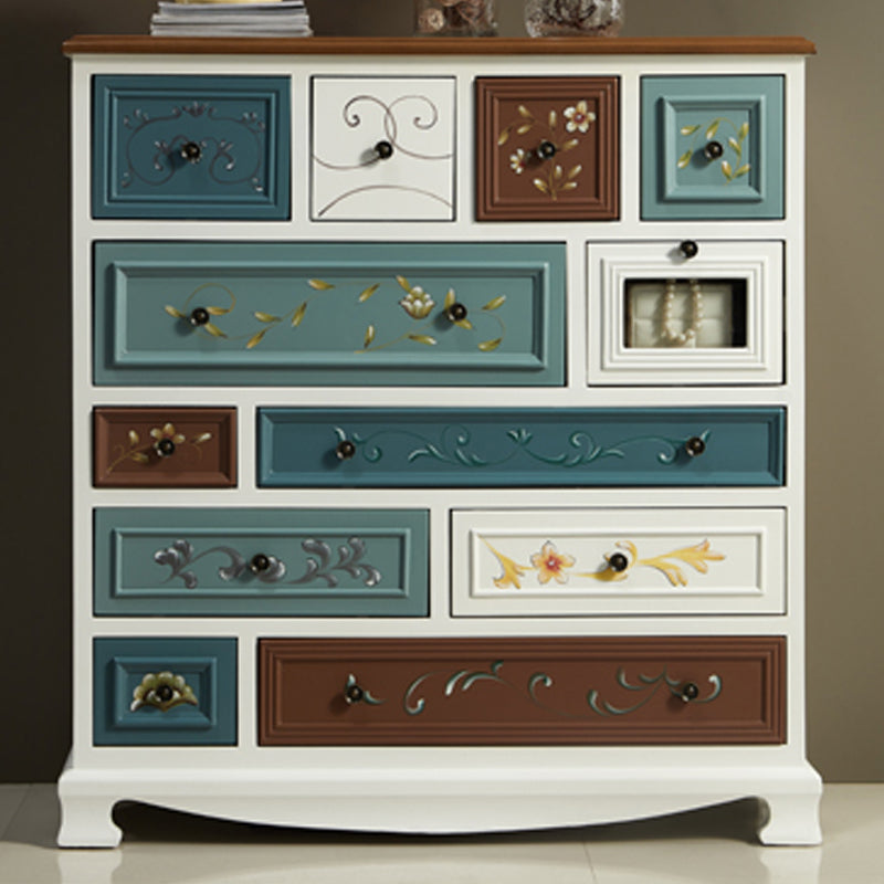 Cassettiera portaoggetti nautica Cassetta portaoggetti in legno massello con 7/10/12 cassetti