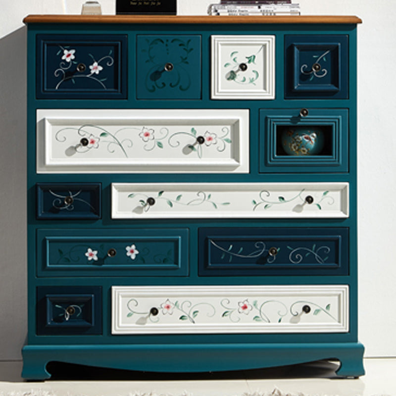 Cassettiera portaoggetti nautica Cassetta portaoggetti in legno massello con 7/10/12 cassetti