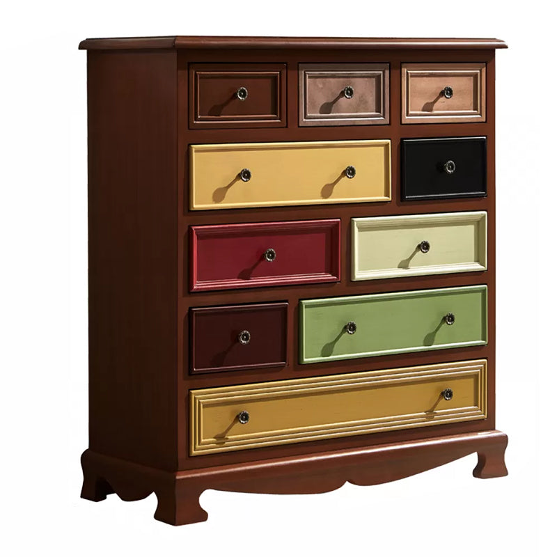 Cassettiera portaoggetti nautica Cassetta portaoggetti in legno massello con 7/10/12 cassetti