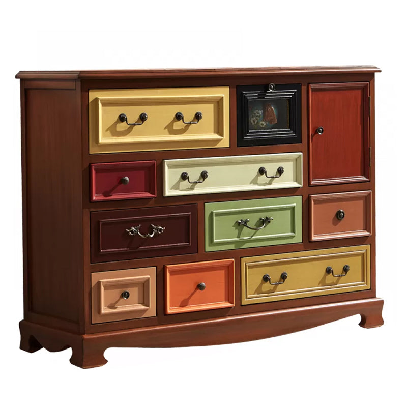 Cassettiera portaoggetti nautica Cassetta portaoggetti in legno massello con 7/10/12 cassetti