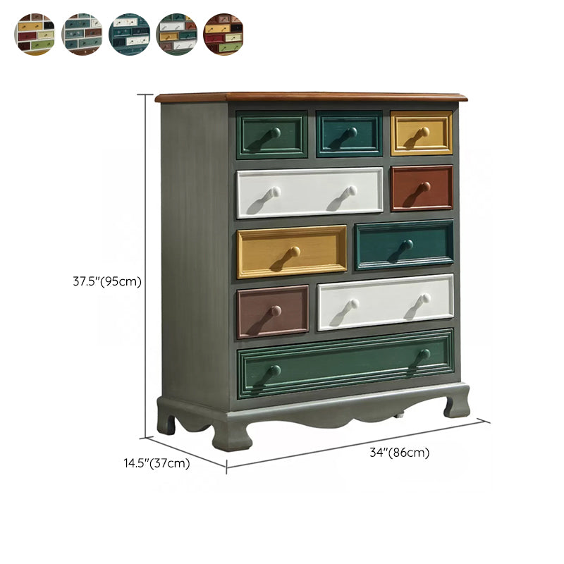 Cassettiera portaoggetti nautica Cassetta portaoggetti in legno massello con 7/10/12 cassetti