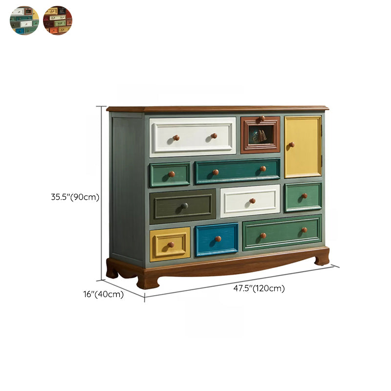 Cassettiera portaoggetti nautica Cassetta portaoggetti in legno massello con 7/10/12 cassetti