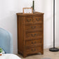 Nautical Bedroom Solid Wood Storage Chest Vertical Chest with Drawers