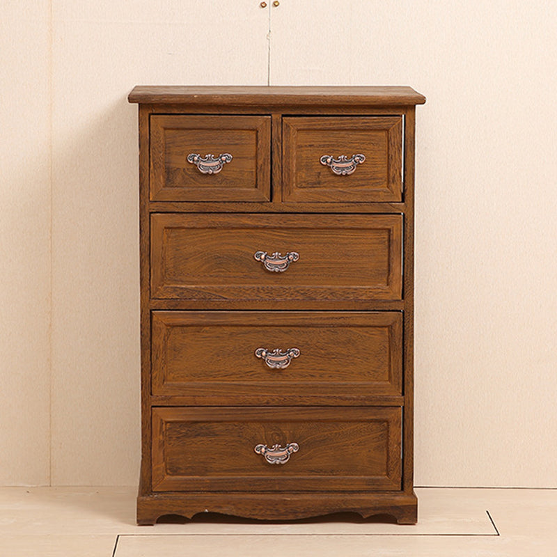 Nautical Bedroom Solid Wood Storage Chest Vertical Chest with Drawers