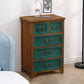 Nautical Bedroom Solid Wood Storage Chest Vertical Chest with Drawers
