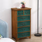 Nautical Bedroom Solid Wood Storage Chest Vertical Chest with Drawers